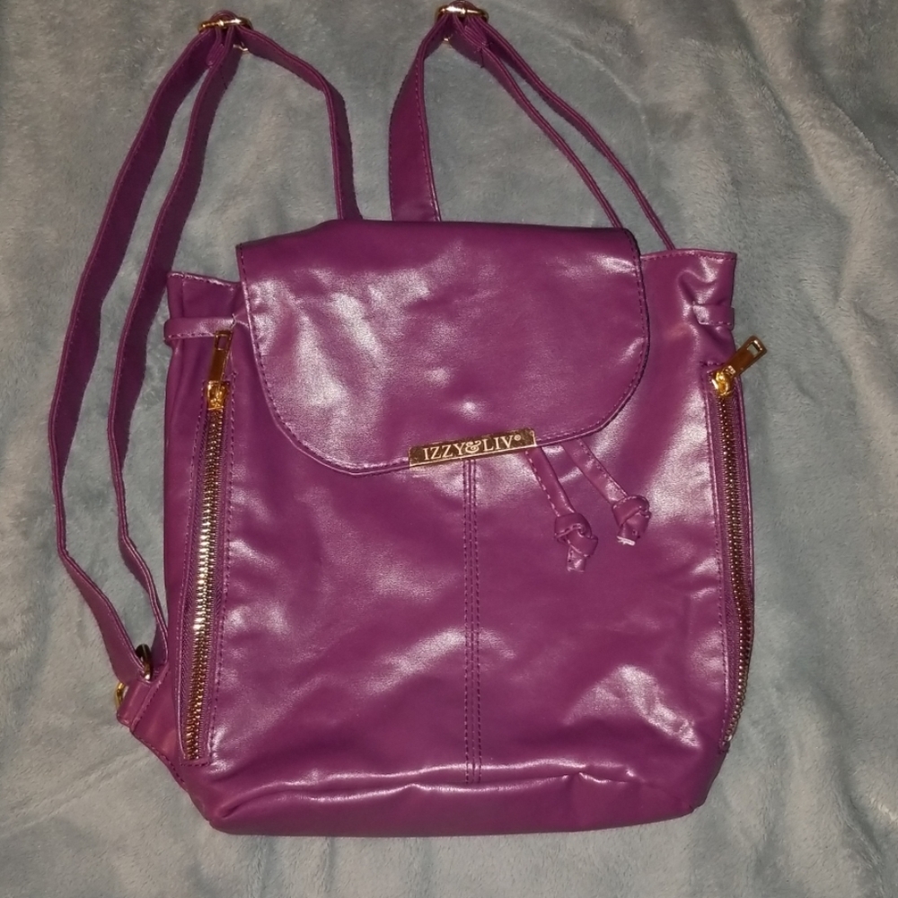 NWOT faux leather backpack
